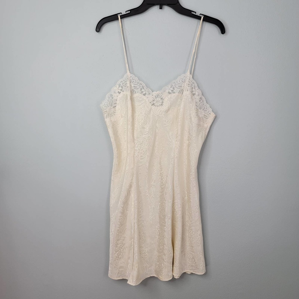 M Vintage Adonna Lace Polyester Babydoll Sexy Slip Nightie BB